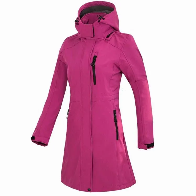 Soft Shell Fleece Jacket for Women - Windproof & Waterproof - TRVLWEGO