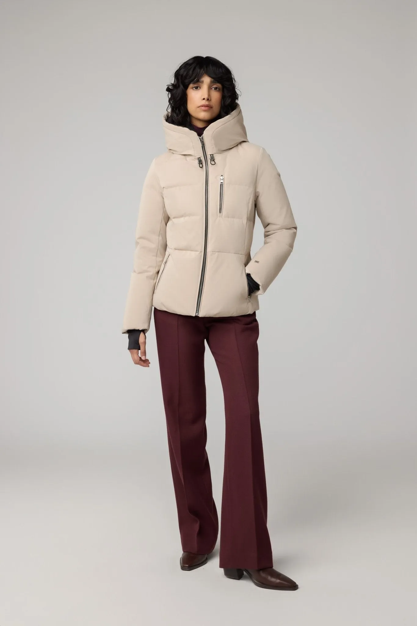 SOIA&KYO MARILOU - Slim-Fit Classic Down Coat With Hood