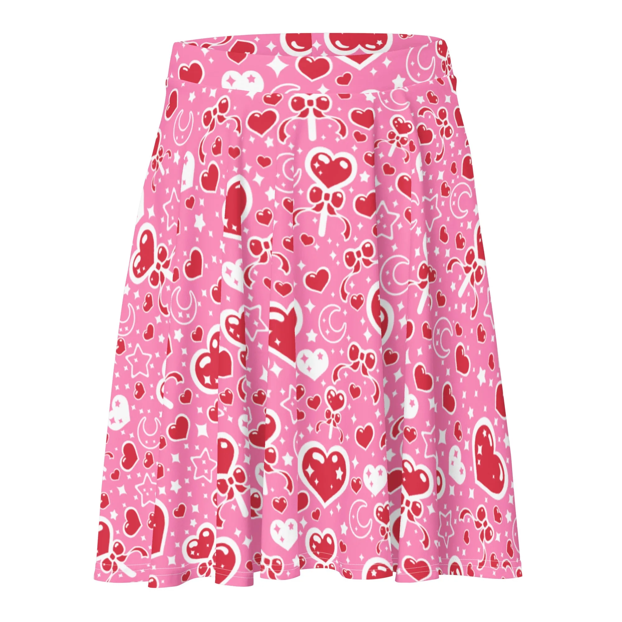 Sweet Feelings Pink Skater Skirt