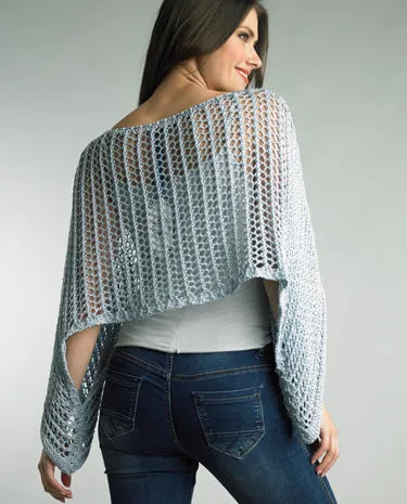 Tempo Paris - Crochet Poncho - Sky