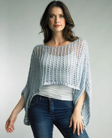 Tempo Paris - Crochet Poncho - Sky