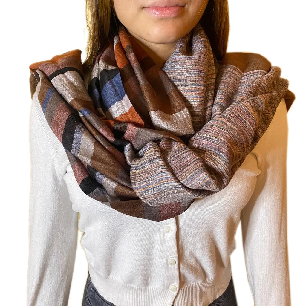 Thar Sundowner Cashmere/Pashmina Stripe Scarf