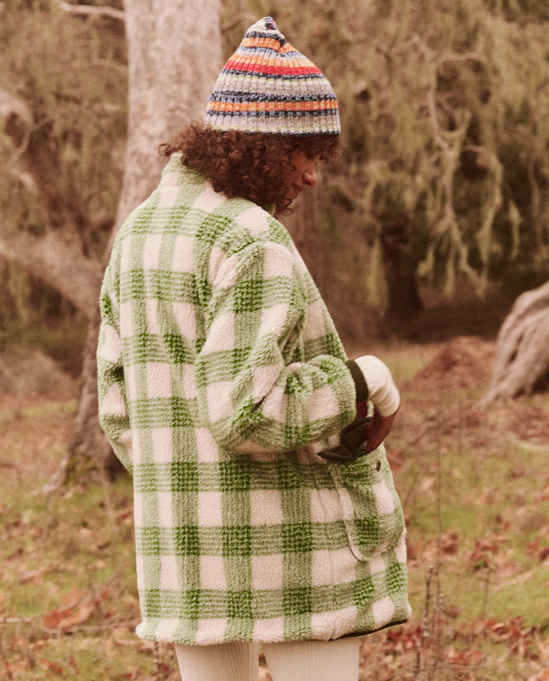 The Plush Mountaintop Coat. -- Alpine Plaid