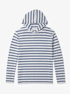 The SeaBreeze Hoodie | Light Grey Nautical Stripe