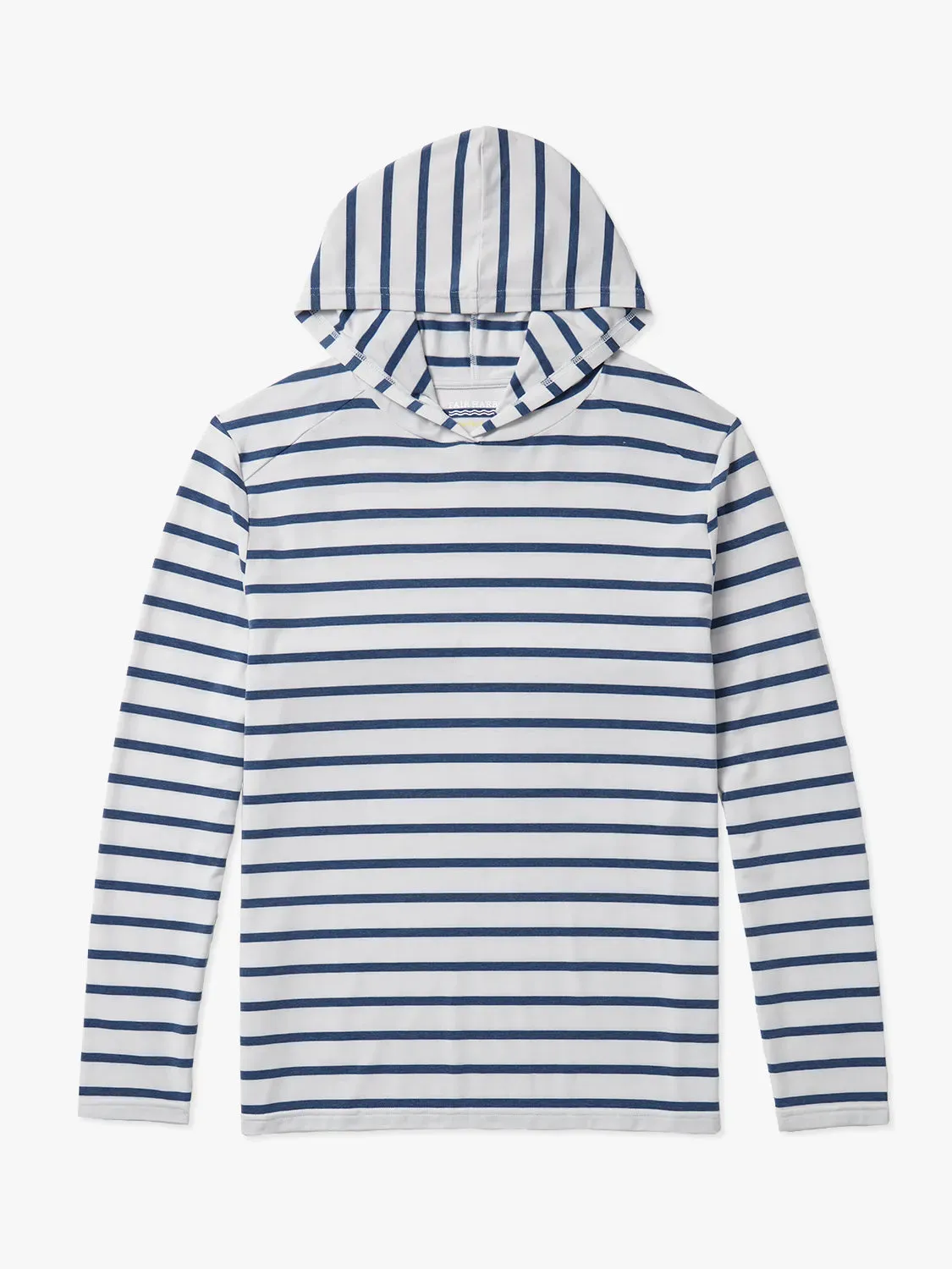 The SeaBreeze Hoodie | Light Grey Nautical Stripe