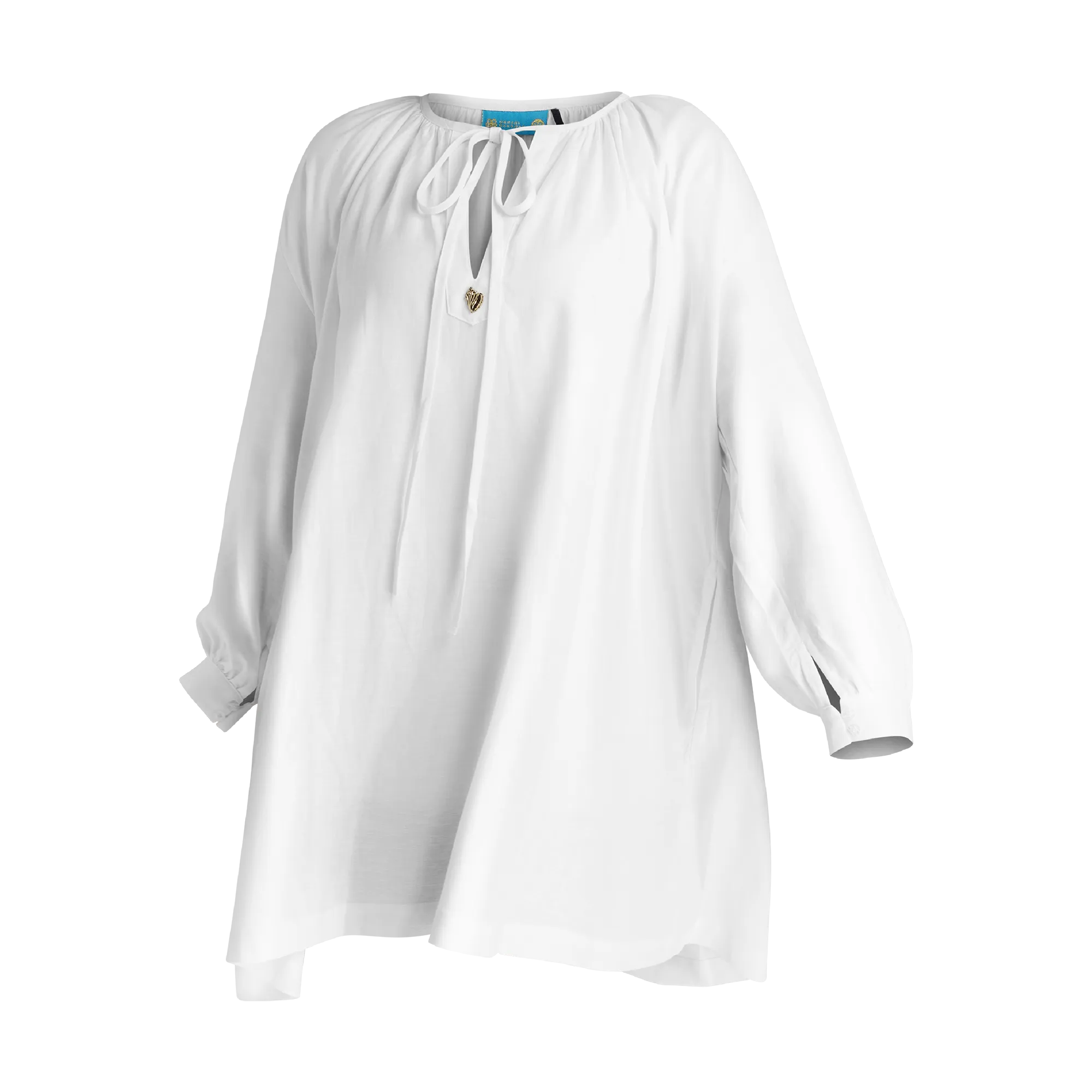 THE STROMBUS TUNIC-WHITE