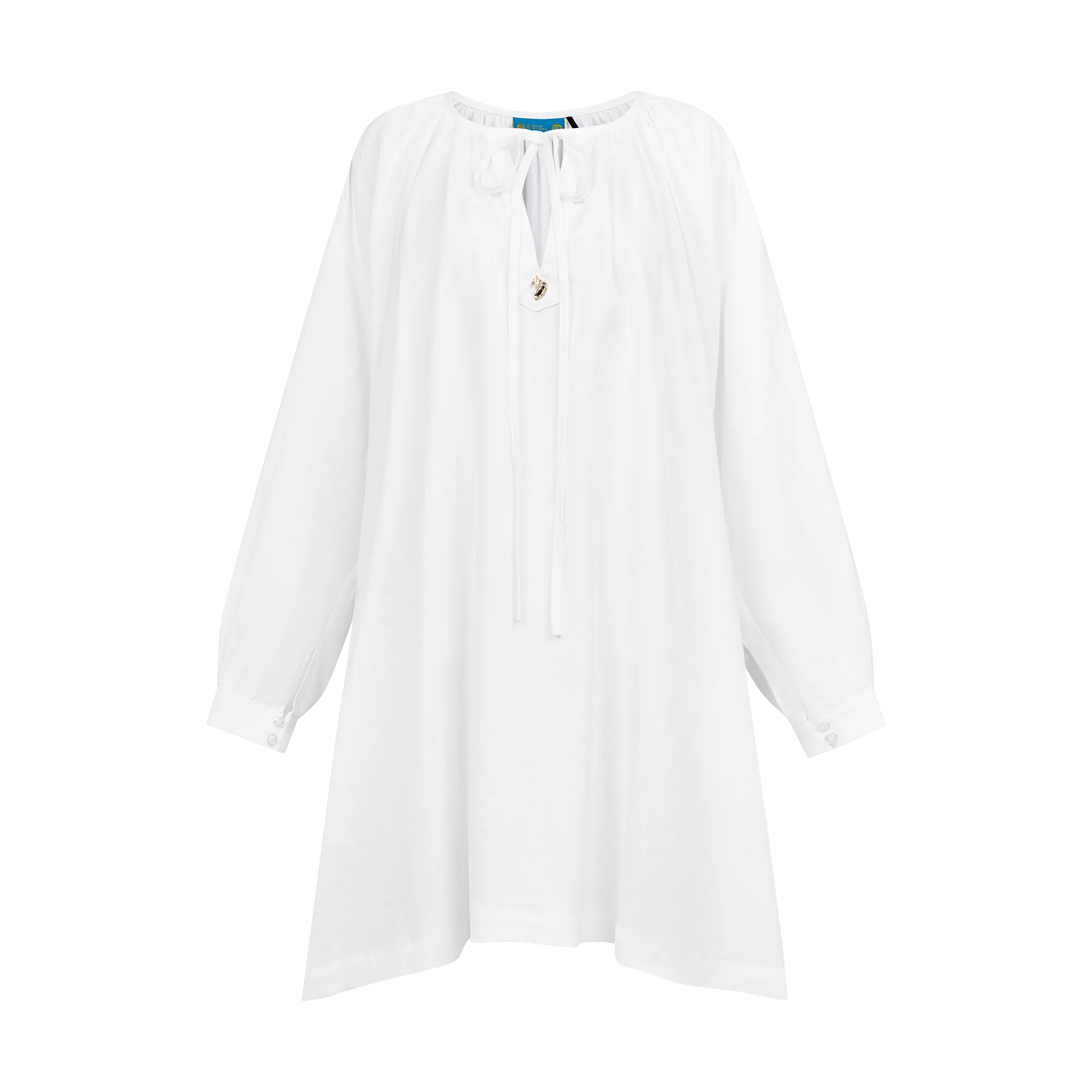 THE STROMBUS TUNIC-WHITE