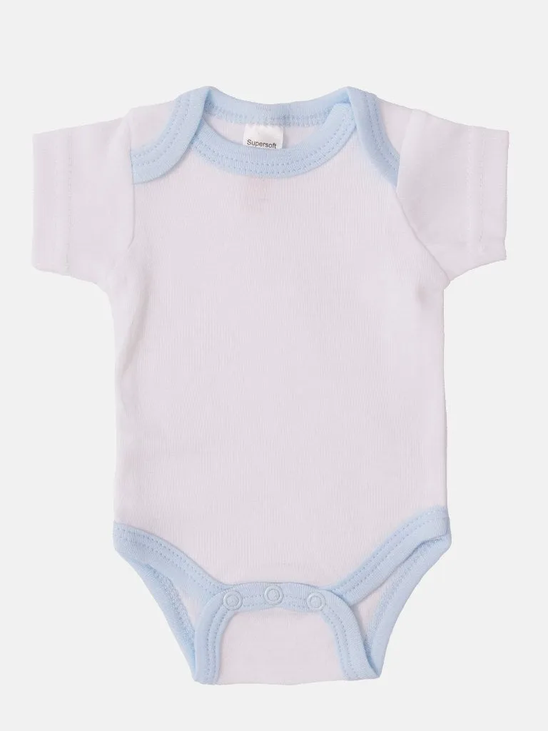 Tiny Baby Boy 4 piece set - Baby Blue