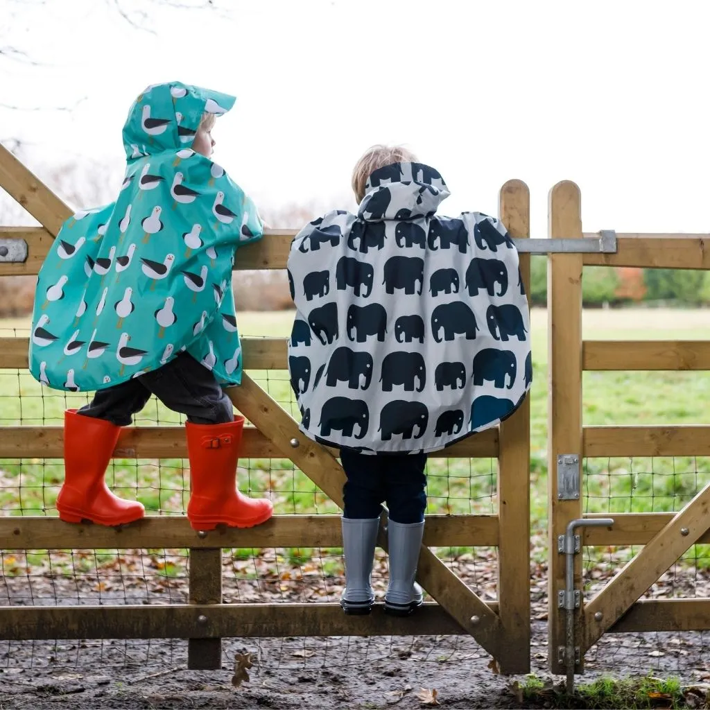 Toddler Ponchos - RETRO RAINBOW