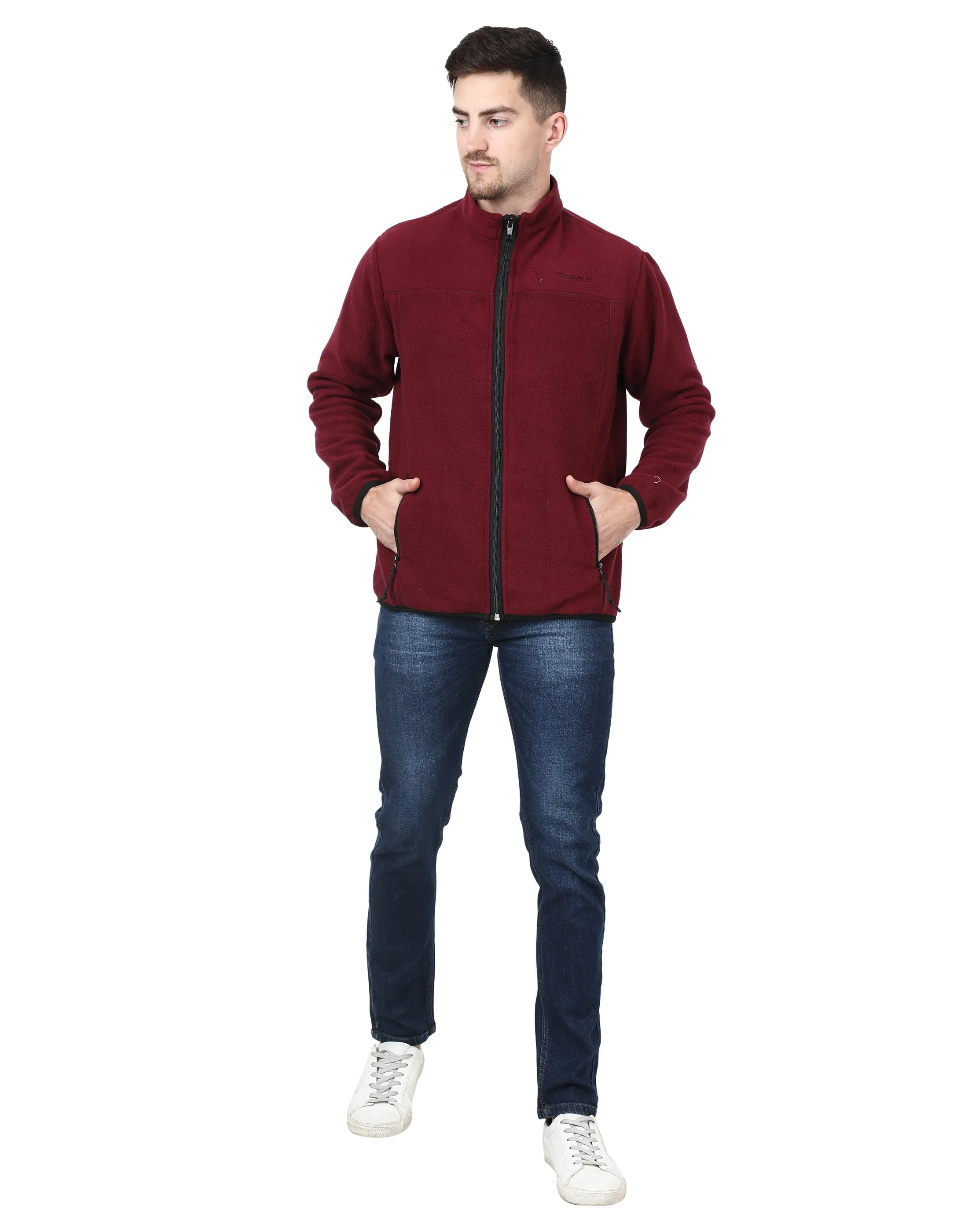 Tripole Anti-Pilling Fleece Winter Jacket and Windcheater | Wine