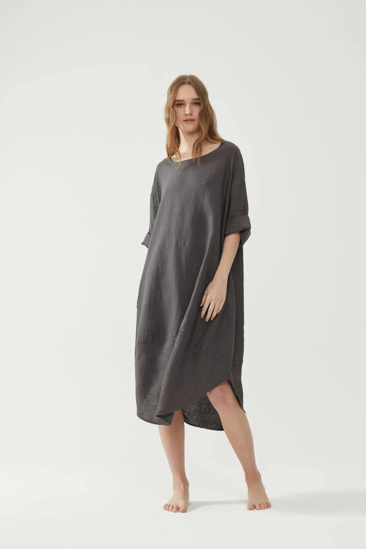 Tulip Dress Charcoal