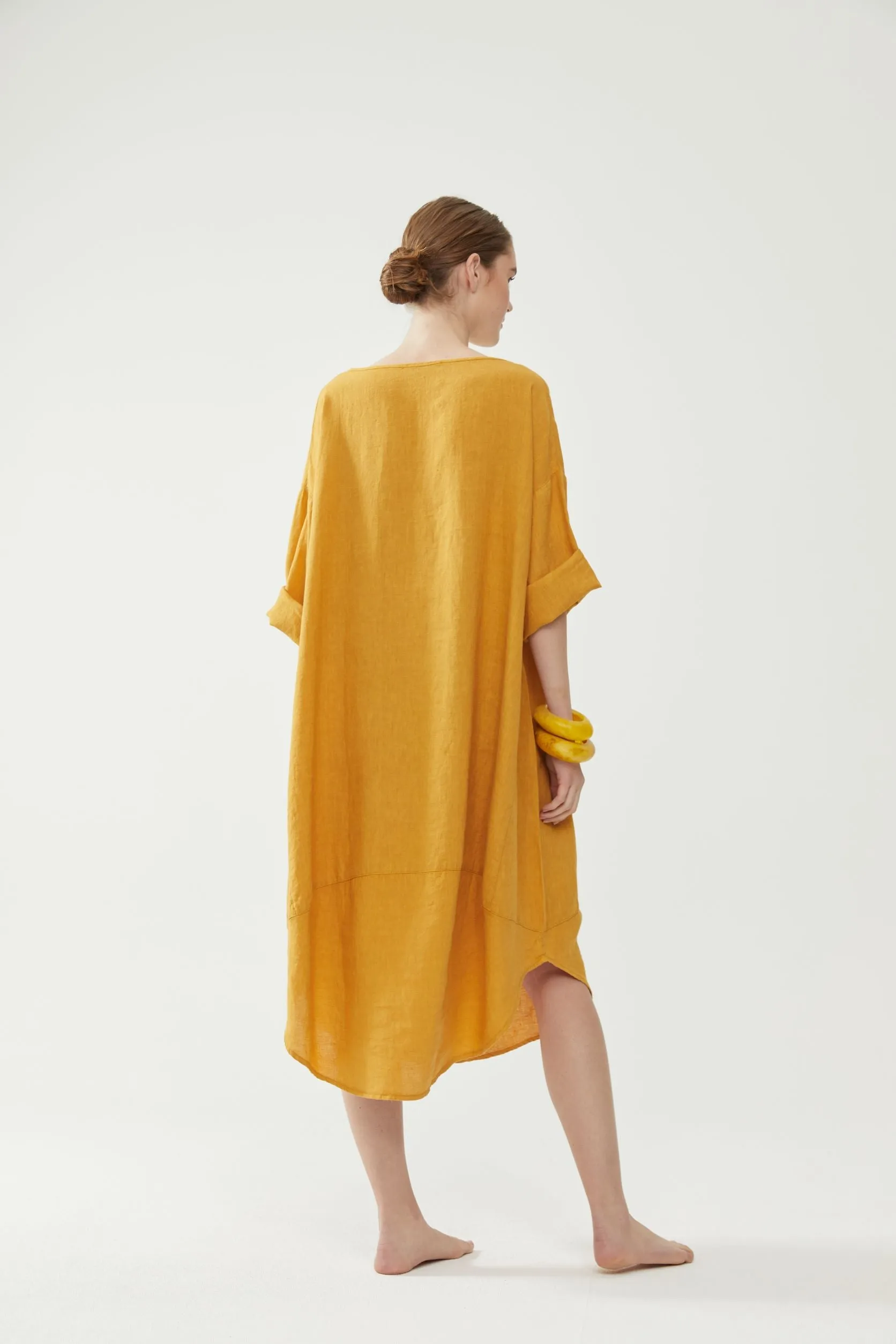 Tulip Dress Mustard