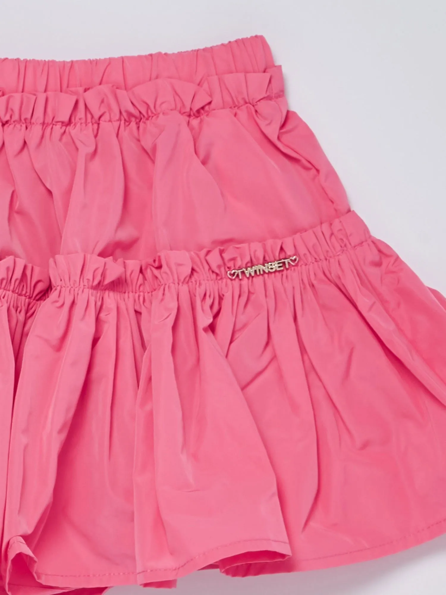 Twinset Girl's taffeta skirt with ruffles