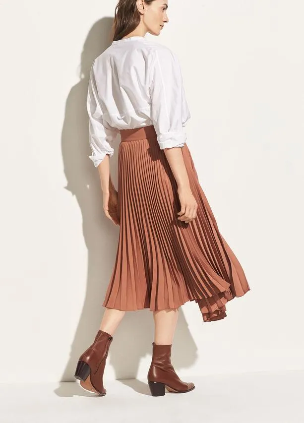 Vince - Drape Pleated Skirt Vintage Rose