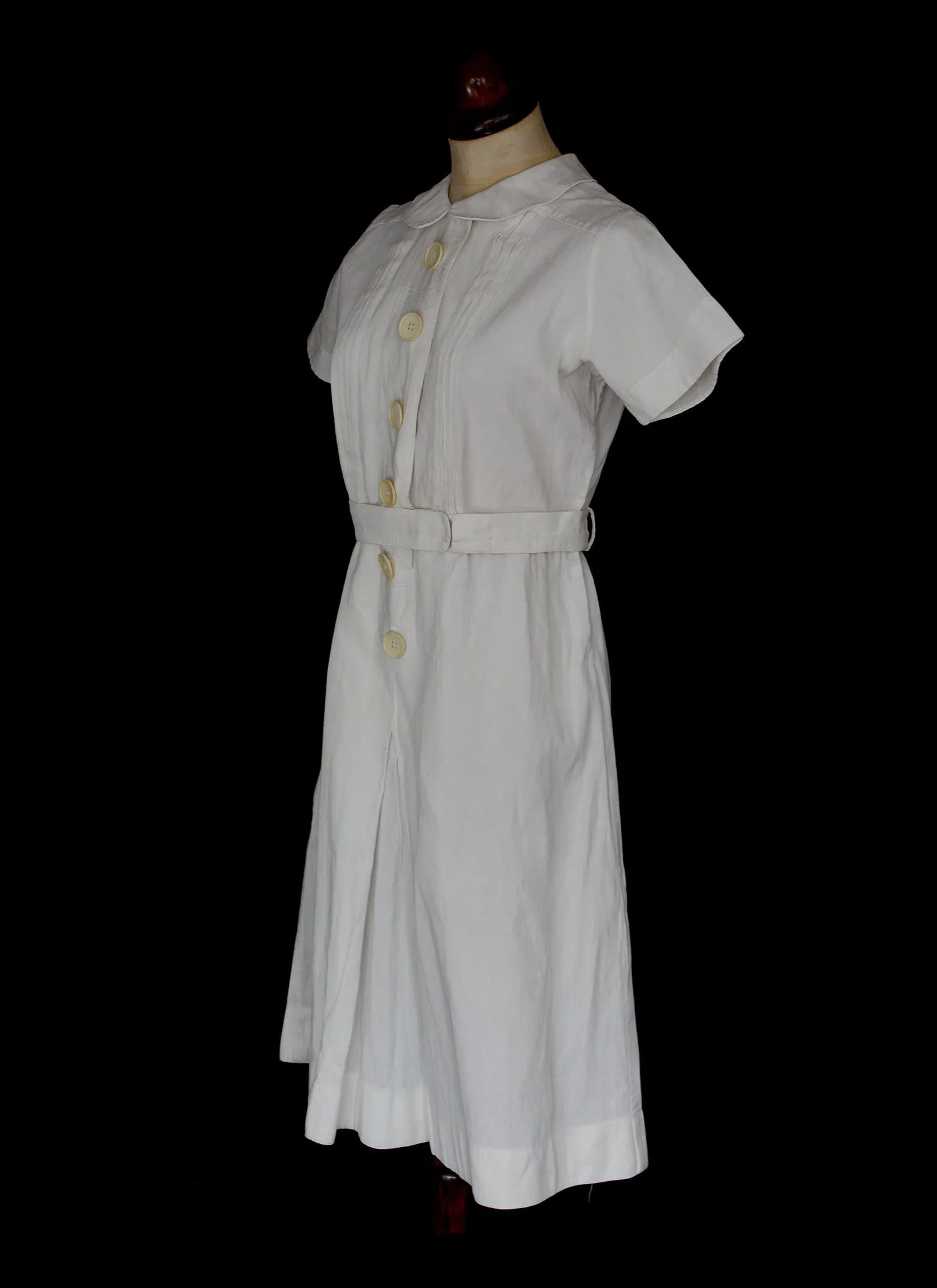 Vintage 1930s White Tennis Dress