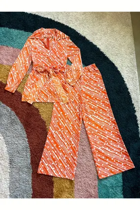 Vintage 70s Orange 3-Piece Set