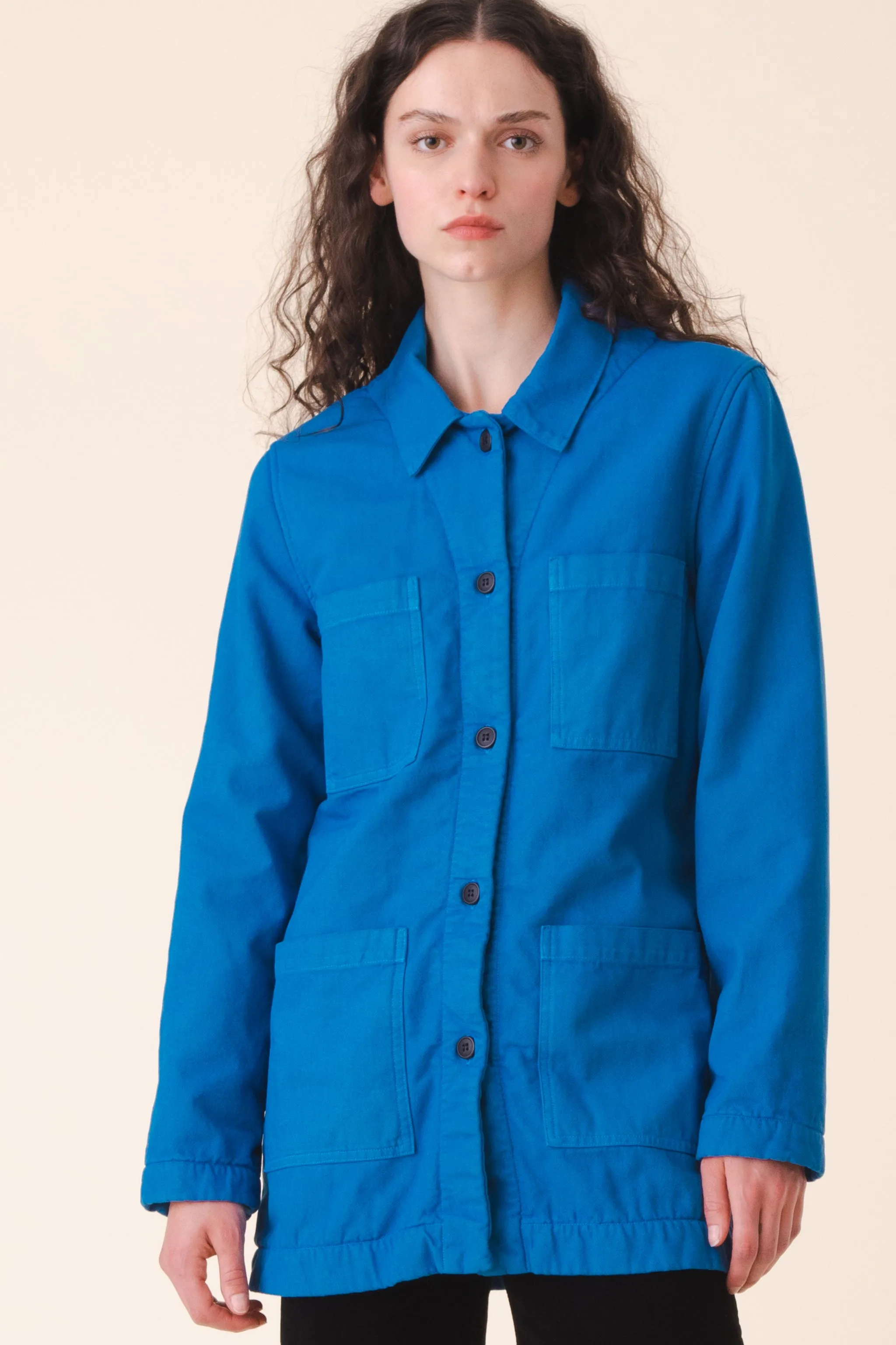 Winter Chore Coat in French Blue