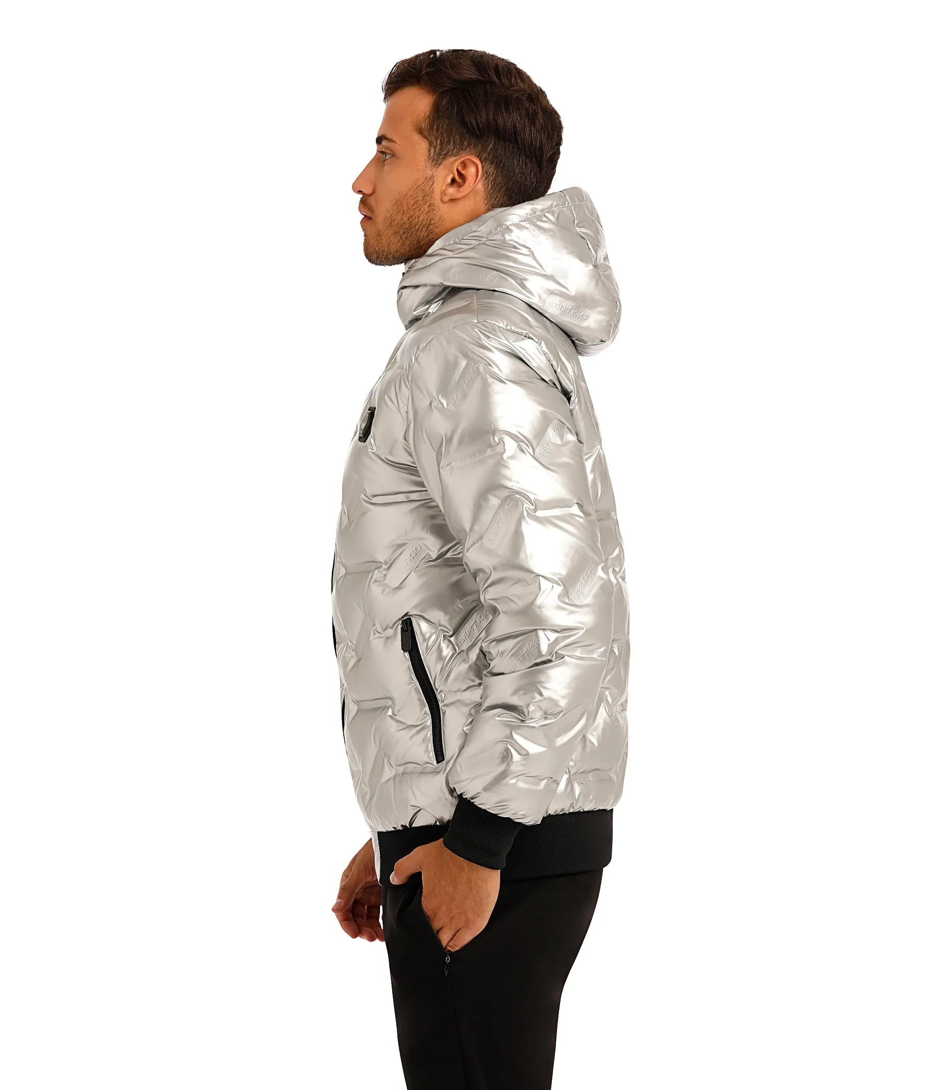 WOLF SILVER DOWN FILLED COAT