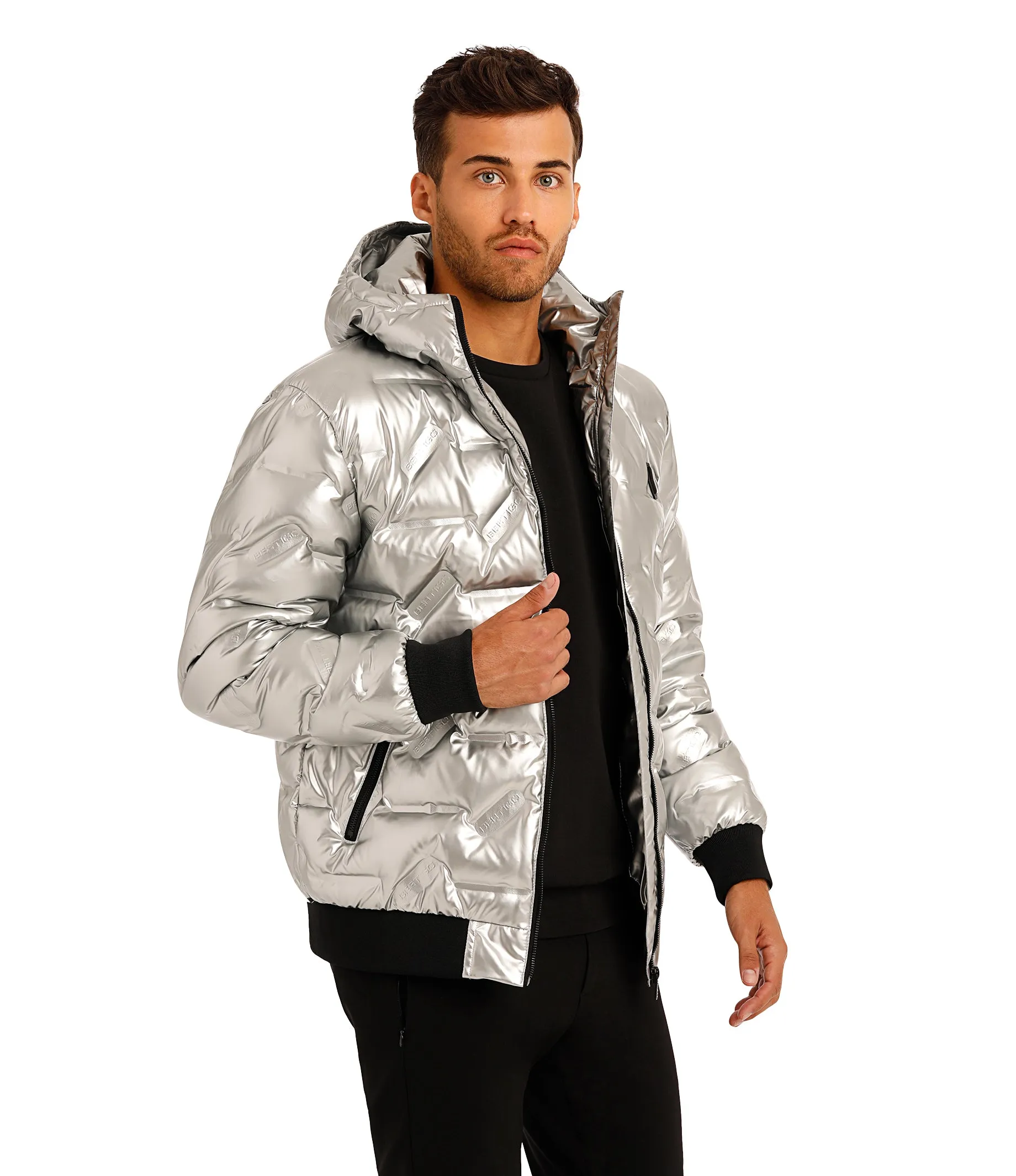 WOLF SILVER DOWN FILLED COAT