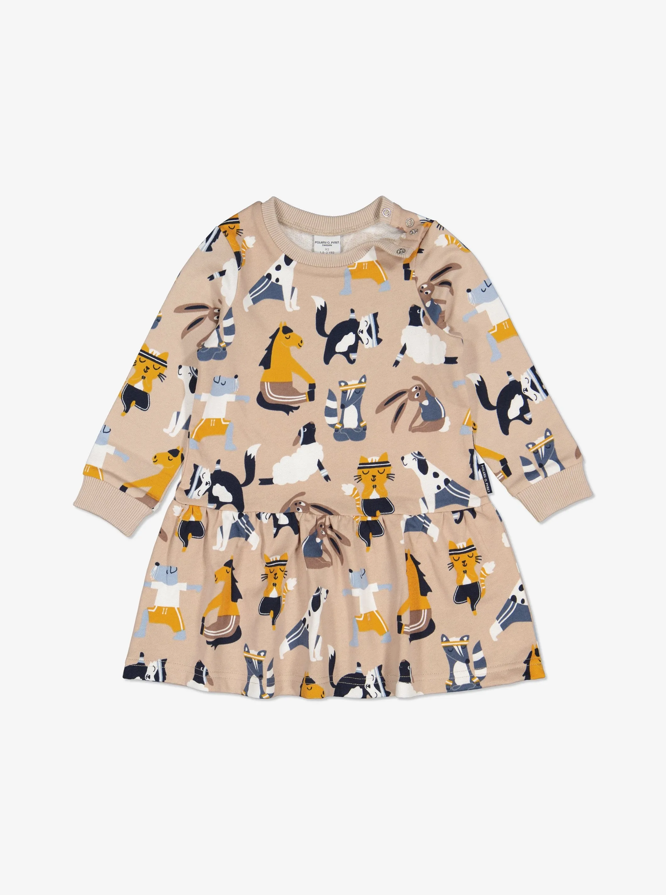 Woodland Workout Print Kids Dress