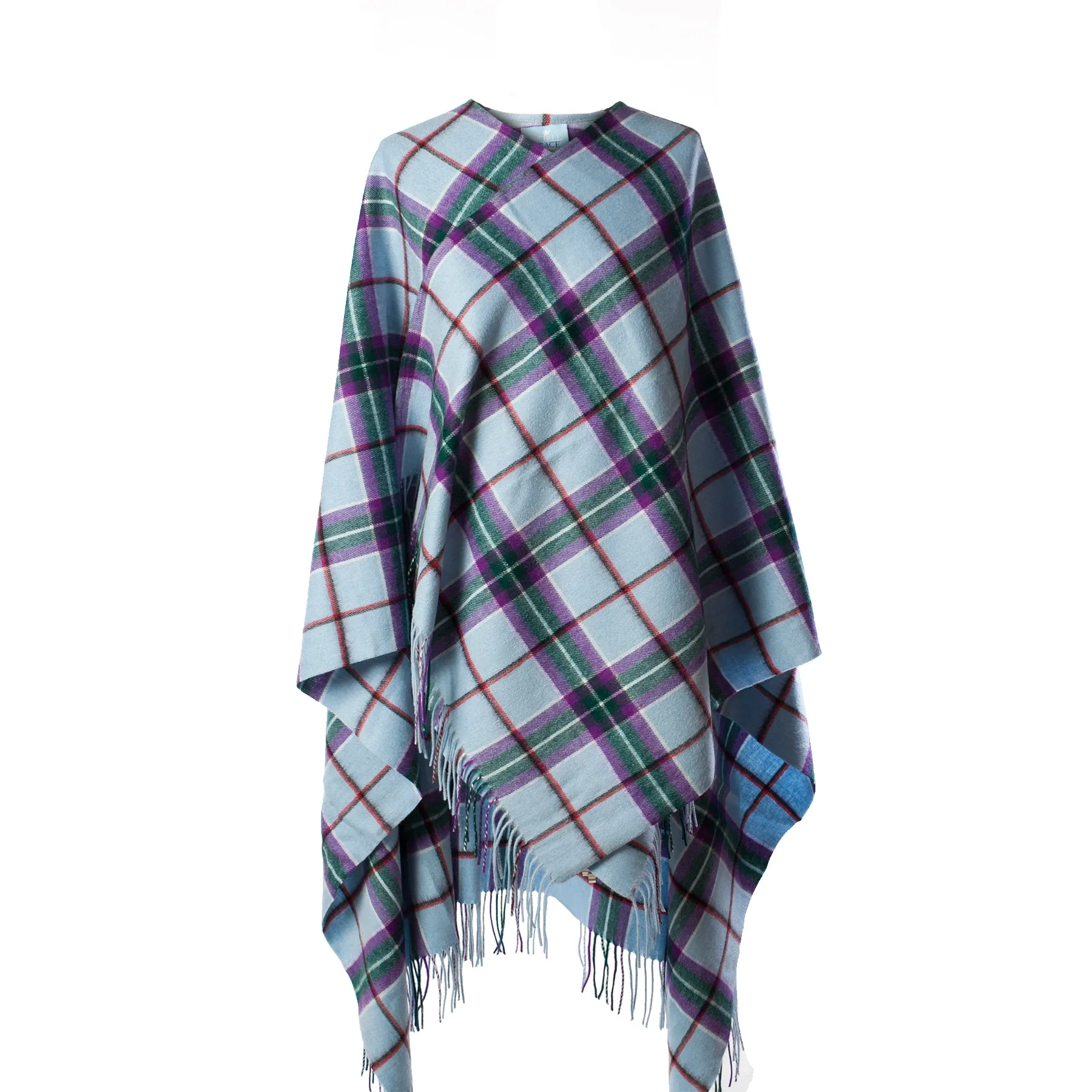 World Peace Tartan Lambswool Long Cape